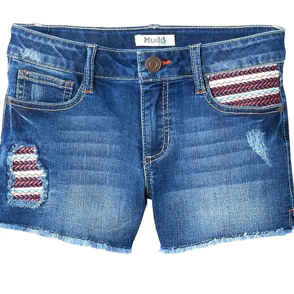 Mudd Embroidered Shorts - Picture 1 of 5
